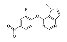 5H-Pyrrolo[3,2-d]pyrimidine, 4-(2-fluoro-4-nitrophenoxy)-5-Methyl- picture