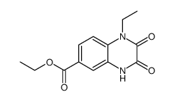 6-Quinoxalinecarboxylic acid, 1-ethyl-1,2,3,4-tetrahydro-2,3-dioxo-, ethyl ester Structure