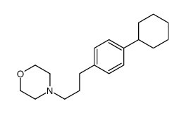 4-[3-(4-cyclohexylphenyl)propyl]morpholine结构式