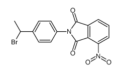 2-[4-(1-bromoethyl)phenyl]-4-nitroisoindole-1,3-dione结构式