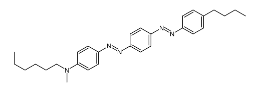 4-[[4-[(4-butylphenyl)diazenyl]phenyl]diazenyl]-N-hexyl-N-methylaniline结构式