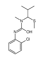 3-(2-chlorophenyl)-1-methyl-1-(2-methyl-1-methylsulfanylpropyl)urea结构式