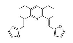 4,5-bis(furan-2-ylmethylidene)-1,2,3,6,7,8-hexahydroacridine Structure