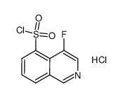 4-fluoroisoquinoline-5-sulfonyl chloride hydrochloride Structure