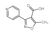 5-甲基-3-吡啶-4-基-异噁唑-4-羧酸结构式