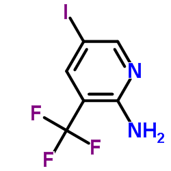 5-碘-3-(三氟甲基)吡啶-2-胺结构式