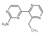 4-(3-乙基-2-哌嗪)-2-氨基嘧啶结构式