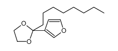 1,3-Dioxolane, 2-(3-furanyl)-2-octyl结构式