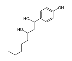 1-(4-hydroxyphenyl)octane-1,3-diol结构式