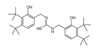 1,3-bis[(3,4-ditert-butyl-2-hydroxyphenyl)methyl]thiourea Structure