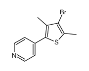 4-(4-bromo-3,5-dimethylthiophen-2-yl)pyridine结构式