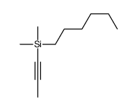 hexyl-dimethyl-prop-1-ynylsilane Structure