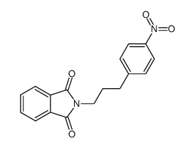 N-[3-(4-nitrophenyl)propyl]-phthalimide结构式