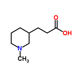 3-(1-Methyl-3-piperidinyl)propanoic acid Structure