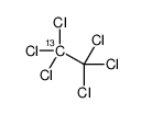 Hexachloroethane-13C Structure