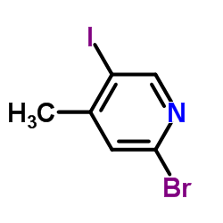 2-溴-5-碘-4-甲基吡啶结构式
