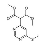 2-(6-(甲基硫代)嘧啶-4-基)丙二酸二甲酯结构式