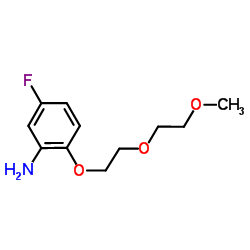 5-Fluoro-2-[2-(2-methoxyethoxy)ethoxy]aniline Structure