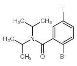 N,N-二异丙基-2-溴-5-氟苯甲酰胺结构式