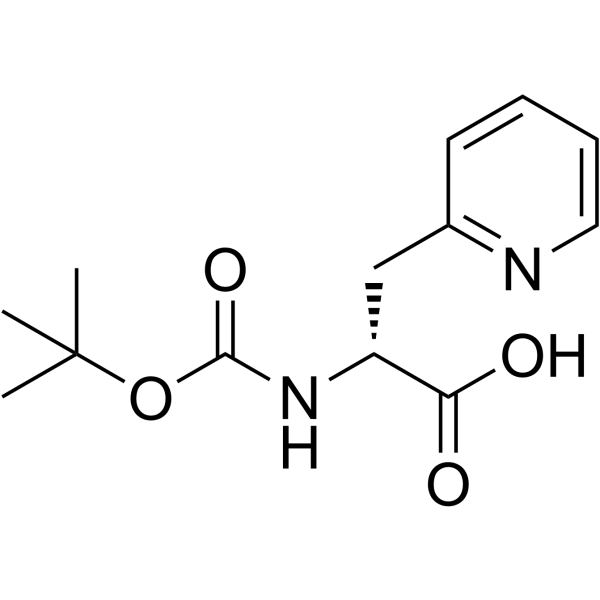 Boc-D-2-pyridylalanine Structure