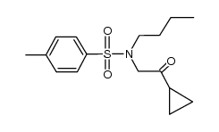 N-(butyl)-N-(2-cyclopropyl-2-oxoethyl)-4-toluenesulfonamide Structure