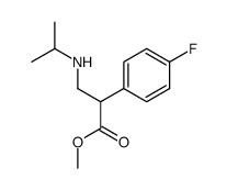 methyl 2-(4-fluorophenyl)-3-(isopropylamino)propanoate结构式