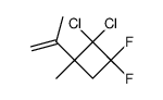 1,1-Difluor-2,2-dichlor-3-methyl-3-isopropenyl-cyclobutan Structure