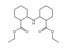 2,2'-imino-bis-cyclohexanecarboxylic acid diethyl ester Structure