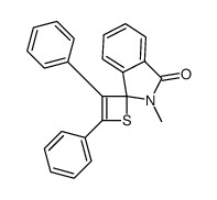 2-methyl-3',4'-diphenylspiro[isoindole-3,2'-thiete]-1-one结构式