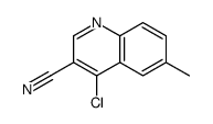 4-氯-6-甲基-喹啉-3-甲腈结构式