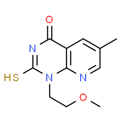 2-mercapto-1-(2-methoxyethyl)-6-methylpyrido[2,3-d]pyrimidin-4(1H)-one Structure