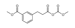 3-(3-(methoxycarbonyl)phenyl)propanoic (methyl carbonic) anhydride Structure