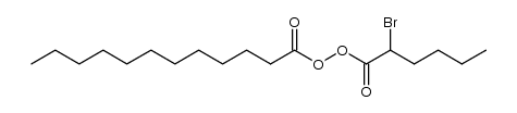 2-bromohexanoyl dodecanoyl peroxide Structure
