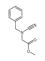 methyl N-cyano-N-benzylaminoacetate Structure