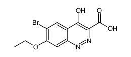 6-bromo-7-ethoxy-4-hydroxycinnoline-3-carboxylic acid structure