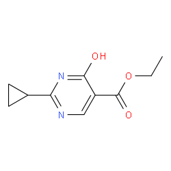 2-环丙基-6-氧代-1,6-二氢嘧啶-5-羧酸乙酯结构式