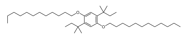 1,4-didodecoxy-2,5-bis(2-methylbutan-2-yl)benzene结构式