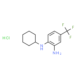 N-[2-amino-4-(trifluoromethyl)phenyl]-N-cyclohexylamine hydrochloride Structure