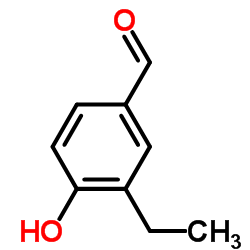 3-Ethyl-4-hydroxybenzaldehyde结构式