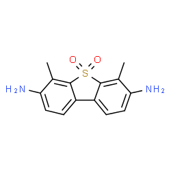 4,6-Dimethyl-3,7-diaminodibenzothiophene 5,5-dioxide Structure