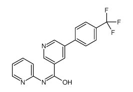 N-2-吡啶-5-[4-(三氟甲基)苯基]- 3-吡啶羧酰胺结构式
