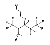 3-(3-chloropropoxy)-1,1,1,2,2,3,5,5,5-nonafluoro-4-(trifluoromethyl)pentane结构式