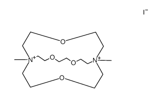 mono(1,10-dimethyl-4,7,13,18-tetraoxa-1,10-diazabicyclo[8.5.5]icosane-1,10-diium) monoiodide结构式