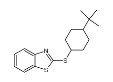 2-((4-(tert-butyl)cyclohexyl)thio)benzo[d]thiazole结构式