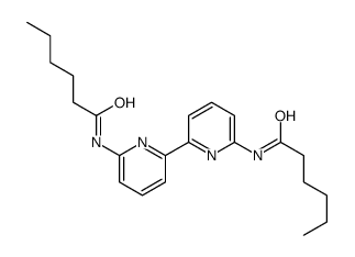 N-[6-[6-(hexanoylamino)pyridin-2-yl]pyridin-2-yl]hexanamide结构式