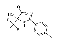 3,3,3-Trifluoro-2-hydroxy-2-(4-methyl-benzoylamino)-propionic acid Structure
