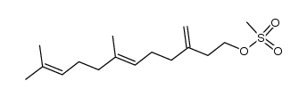 (E)-7,11-dimethyl-3-methylene-6,10-dodecadien-1-ylmethanesulphonate结构式