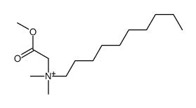 decyl-(2-methoxy-2-oxoethyl)-dimethylazanium结构式