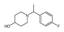 1-[1-(4-氟苯基)乙基]-4-哌啶醇结构式