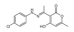 dehydroacetic acid (4-chlorophenyl)hydrazone Structure